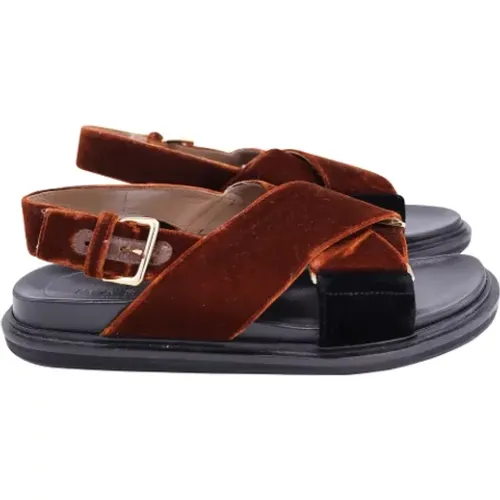 Pre-owned Velvet sandals , female, Sizes: 5 UK - Marni Pre-owned - Modalova