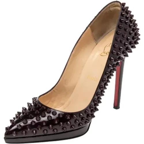 Pre-owned Leather heels , female, Sizes: 5 1/2 UK - Christian Louboutin Pre-owned - Modalova