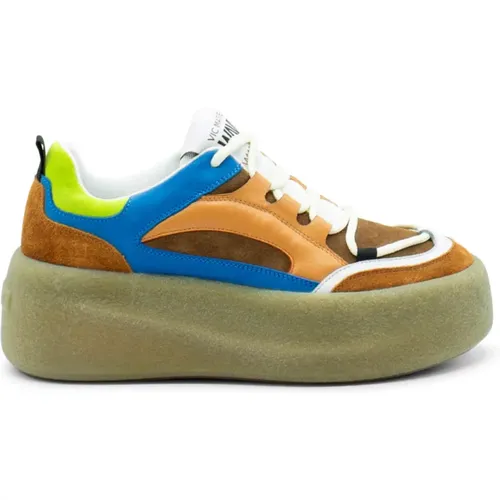 Stylischer Sneaker in Braun/Blau/Orange , Damen, Größe: 37 EU - Vic Matié - Modalova