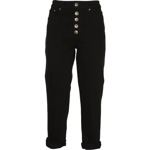 Schwarze Jeans mit Juwelendekoration - Dondup - Modalova