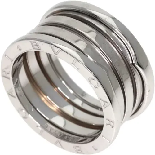 Pre-owned White Gold rings , female, Sizes: ONE SIZE - Bvlgari Vintage - Modalova