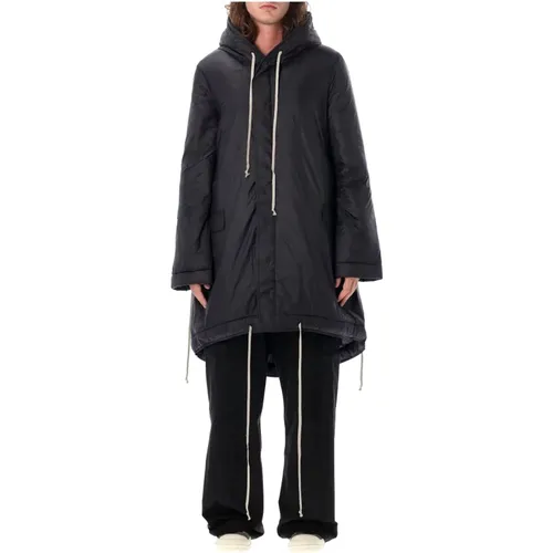 Fishtail Parka Outerwear Aw24 , male, Sizes: M - Rick Owens - Modalova