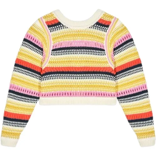 Colorful Reversible Knit Cardigan , female, Sizes: S - BA&SH - Modalova