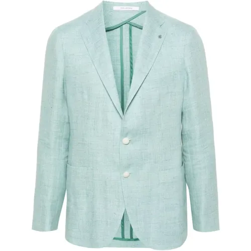 Clear Montecarlo Blazer Jacket , male, Sizes: L - Tagliatore - Modalova