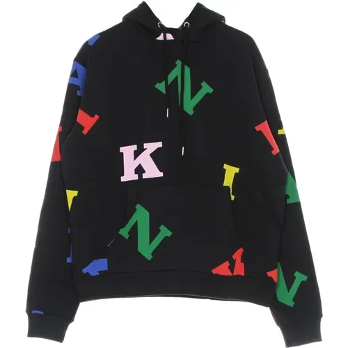 Retro Logo Hoodie Schwarz Multi , Herren, Größe: M - Karl Kani - Modalova