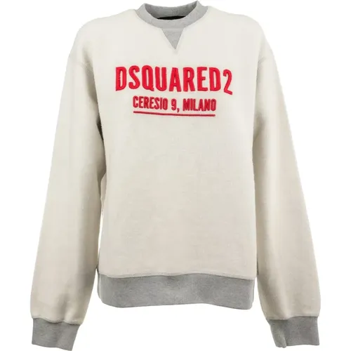 Felpa Sweatshirt Cotton Composition , female, Sizes: XL - Dsquared2 - Modalova