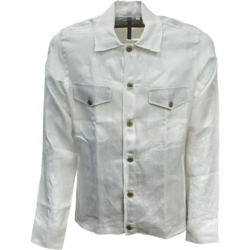 Linen Shirt , male, Sizes: M, L, XL, S - Eleventy - Modalova