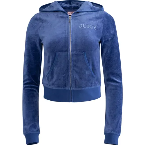 Heritage Crown Robyn Hoodie - Depths , Damen, Größe: S - Juicy Couture - Modalova