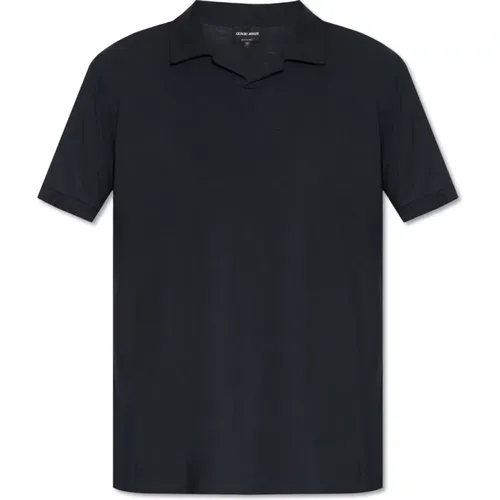 T-Shirt mit Kragen Giorgio Armani - Giorgio Armani - Modalova