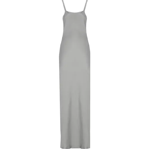 Silver Maxi Dress Sleeveless Women , female, Sizes: S - Antonelli Firenze - Modalova