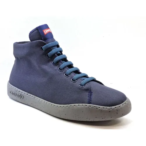 Blauer Nylon Media Stiefel mit Elastischen Schnüren , Herren, Größe: 40 EU - Camper - Modalova