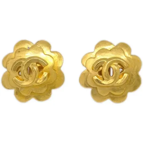 Pre-owned Metal earrings , female, Sizes: ONE SIZE - Chanel Vintage - Modalova