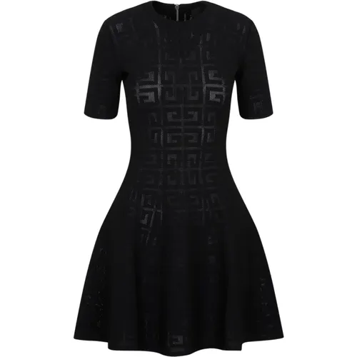 Logo Pattern Flowy Dress , female, Sizes: M - Givenchy - Modalova