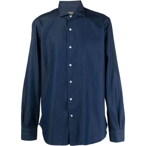 Italian Cotton Shirt , male, Sizes: 4XL, 2XL, 3XL, L, XL, M - Barba - Modalova