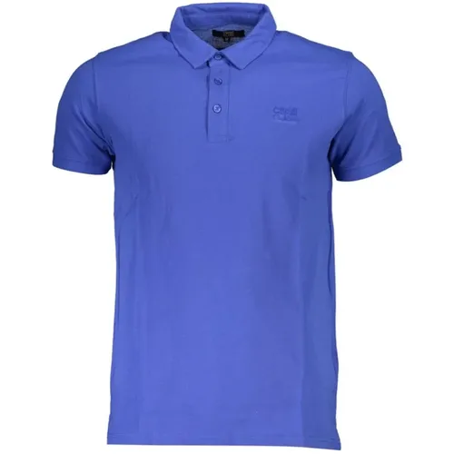 Blau Baumwoll Polo Shirt Besticktes Logo , Damen, Größe: L - Cavalli Class - Modalova