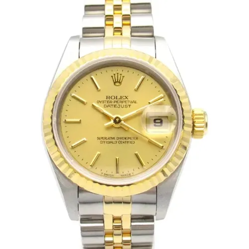 Pre-owned Stainless Steel watches , female, Sizes: ONE SIZE - Rolex Vintage - Modalova