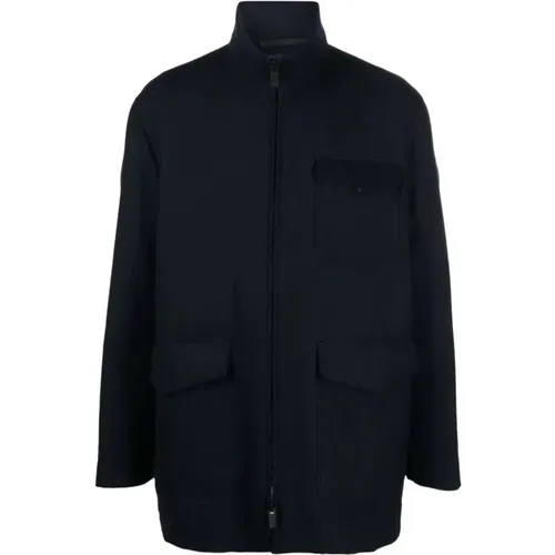 Caban coat , male, Sizes: 2XL, 4XL, 3XL, M - Giorgio Armani - Modalova