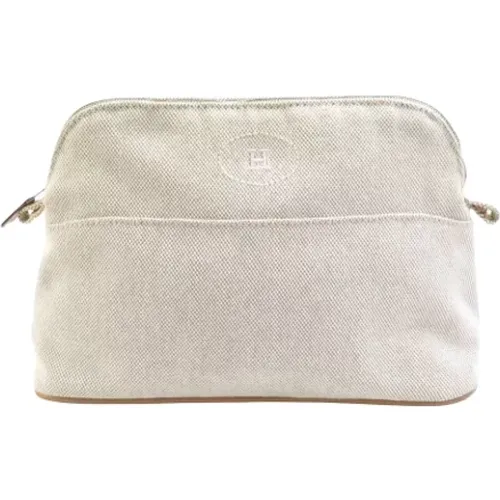 Pre-owned Cotton clutches , female, Sizes: ONE SIZE - Hermès Vintage - Modalova