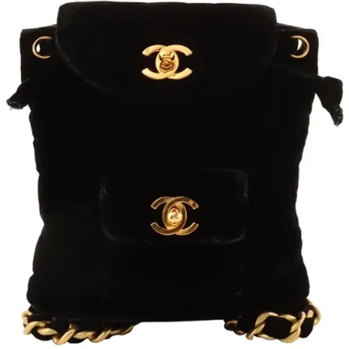 Pre-owned Velvet backpacks , female, Sizes: ONE SIZE - Chanel Vintage - Modalova