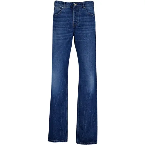 Mid-Washed Indigo Classic Fit Jeans , male, Sizes: W35 - Ami Paris - Modalova
