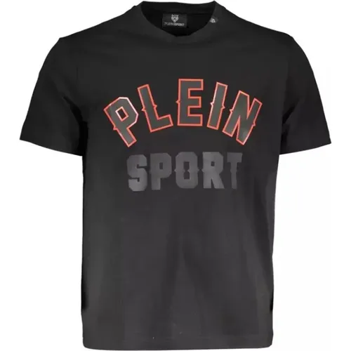 Erhöhtes Athletisches T-Shirt mit Ikonischem Druck , Herren, Größe: 2XL - Plein Sport - Modalova