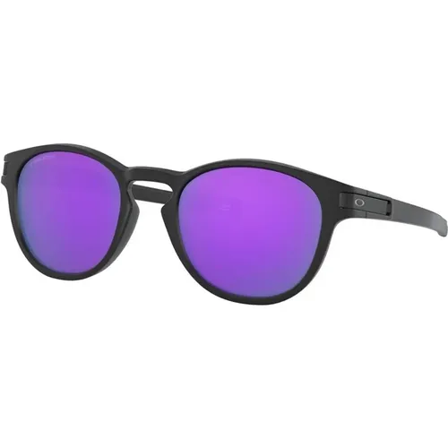 Runde Sonnenbrille mit verspiegelten violetten Gläsern - Oakley - Modalova