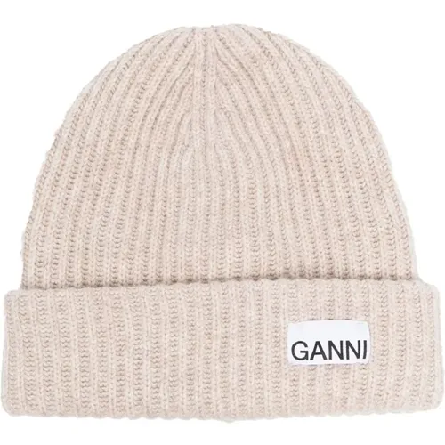 Beige Stilvolle Hüte Ganni - Ganni - Modalova