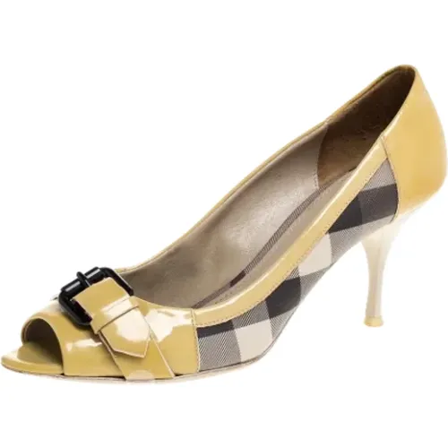 Pre-owned Leather heels , female, Sizes: 5 UK - Burberry Vintage - Modalova
