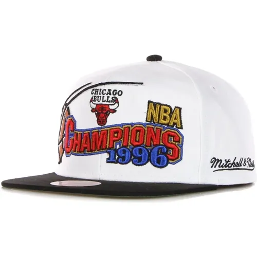 NBA 96 Champions Wave Snapback Cap , Herren, Größe: ONE Size - Mitchell & Ness - Modalova