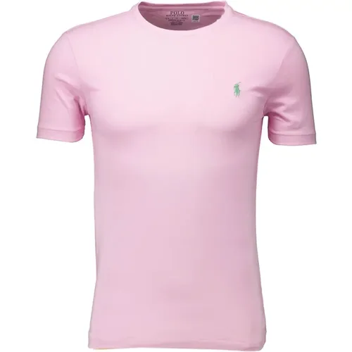 Stilvolles Hellrosa T-Shirt mit Logo - Ralph Lauren - Modalova
