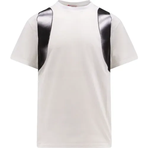 Weißes Crew-neck T-Shirt , Herren, Größe: 2XL - alexander mcqueen - Modalova