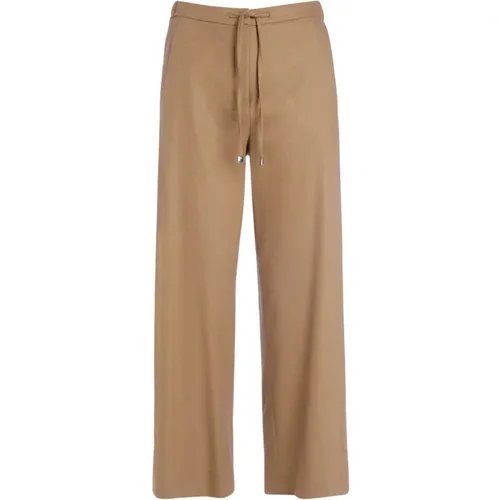 Camel Wool Straight Leg Pants Floria , female, Sizes: M, 2XS, S, XS - Max Mara - Modalova