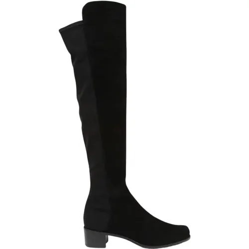 Over-the-Knee Block Heel Boots , female, Sizes: 4 UK, 7 UK, 2 UK, 5 1/2 UK, 5 UK, 3 UK, 3 1/2 UK - Stuart Weitzman - Modalova