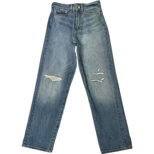 Weite Bein Passform Mittelblaue Jeans , Herren, Größe: W25 L28 - Denham - Modalova