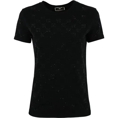 T-Shirts , female, Sizes: S, L, XL, M - Elisabetta Franchi - Modalova