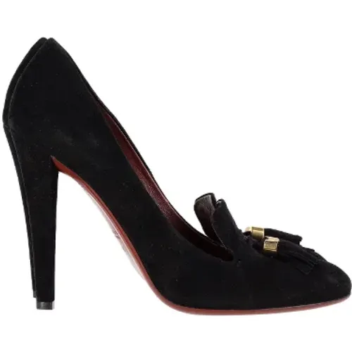 Pre-owned Suede heels , female, Sizes: 7 UK - Gucci Vintage - Modalova