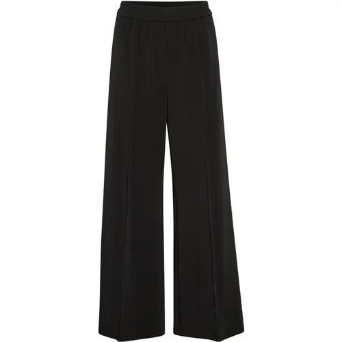 Weite Schwarze Hose Klassischer Stil , Damen, Größe: 2XS - InWear - Modalova