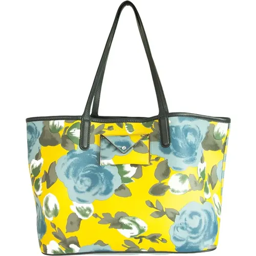 Floral Canvas Shopper Tote Shoulder Bag Handbag , female, Sizes: ONE SIZE - Marc Jacobs Pre-owned - Modalova
