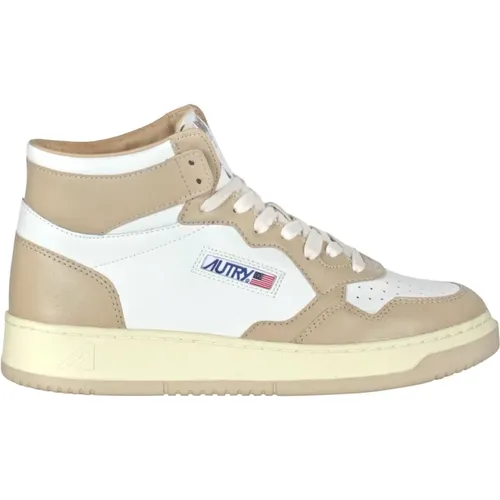 High Top Leather Sneakers Medalist , female, Sizes: 3 UK, 8 UK, 5 UK, 4 UK, 7 UK, 6 UK - Autry - Modalova