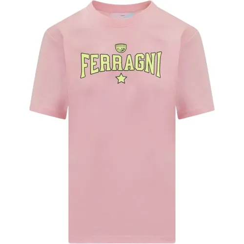 Kurzarm T-Shirt , Damen, Größe: 2XS - Chiara Ferragni Collection - Modalova