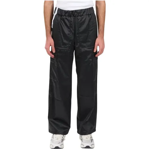 Wide Cargo Pants with Adjustable Cuffs , male, Sizes: L, M - Rains - Modalova