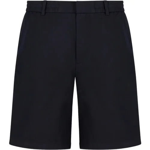 Linen Blend Shorts , male, Sizes: W30, W32 - Armani Exchange - Modalova