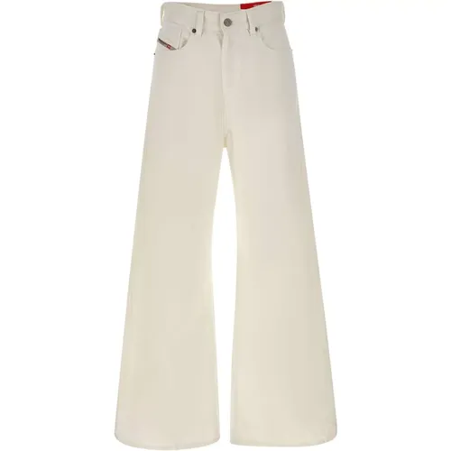 D-Sire Damen Weiße Jeans - Diesel - Modalova