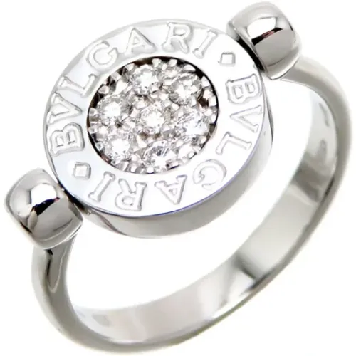 Pre-owned White Gold rings , female, Sizes: ONE SIZE - Bvlgari Vintage - Modalova