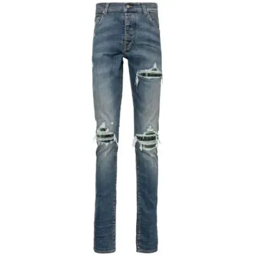Indigo Skinny MX1 Jeans , male, Sizes: W30 - Amiri - Modalova