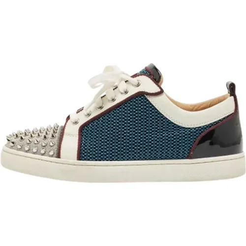 Pre-owned Leather sneakers , female, Sizes: 7 1/2 UK - Christian Louboutin Pre-owned - Modalova