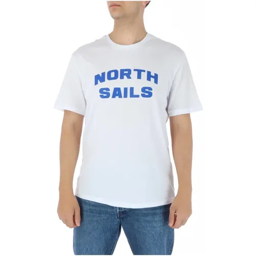 Herren T-Shirt, weiß , Herren, Größe: 2XL - North Sails - Modalova