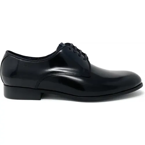 Schwarze polierte Derby-Schuhe , Herren, Größe: 41 EU - Callaghan - Modalova