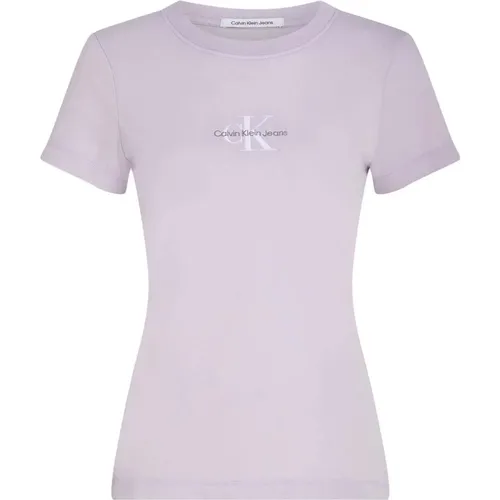 Pastel Lilac Monologue T-Shirt - Calvin Klein Jeans - Modalova