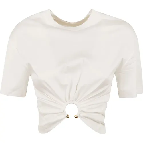 Women's Clothing T-Shirts & Polos Ss24 , female, Sizes: M, L - Paco Rabanne - Modalova